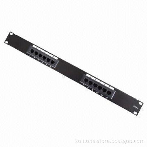 UTP Cat5e 12 Port Patch Panel